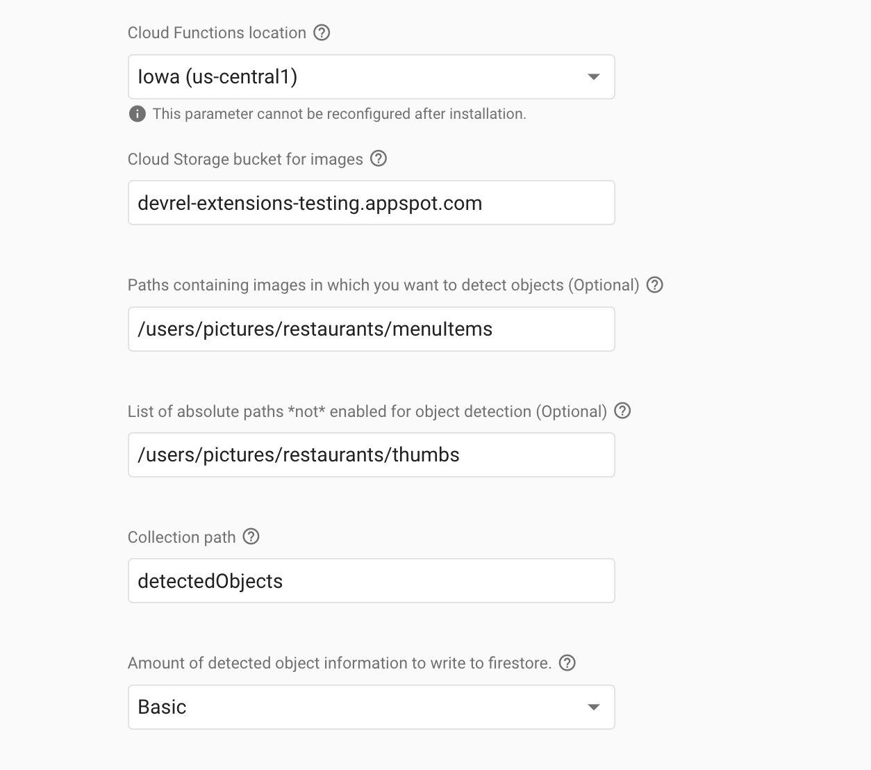 Configuration Parameters